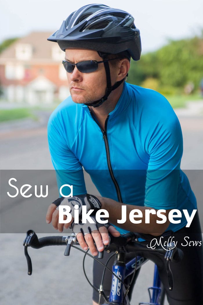 Sew a Bike Jersey - How to Modify a Women's Pattern for Men - Melly Sews