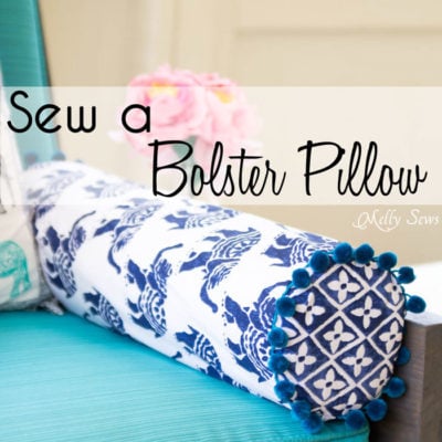 How to Sew a Bolster Pillow