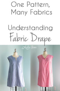 How Fabric Drape Affects a Sewing Pattern - Melly Sews