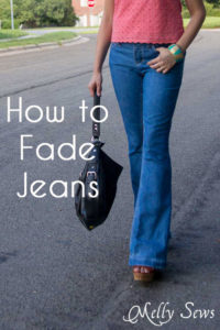 How to Fade Your Jeans - Tips and Techniques from Melly Sews