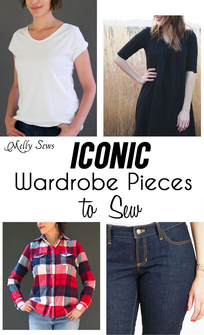 4 Iconic Wardrobe Staples to sew - essential garments for your wardrobe and sewing patterns to make them
