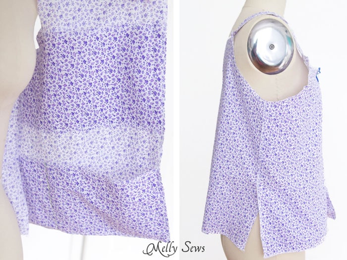 Inner Pockets for Drains and Side Vents - Post Surgery Camisole for Mastectomy or other upper body surgery - Pattern and Video Tutorial - Melly Sews 