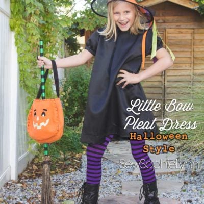 Little Bow Pleat Dress with SewSophieLynn