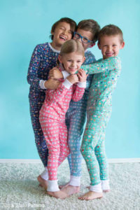 So fun! Dreamtime Jammies - Kids Pajama Pattern from Blank Slate Patterns - sew matching Christmas pajamas