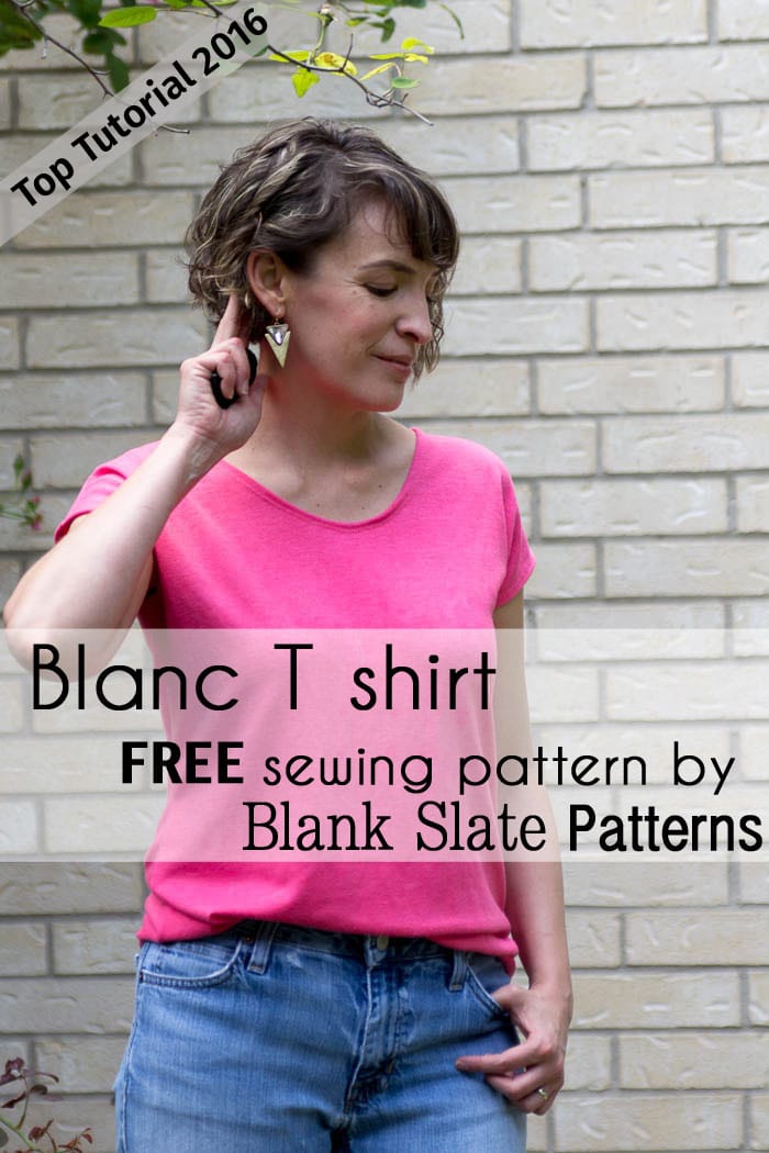 Top 5 Tutorials 2016 - Sew a Blanc T-shirt - from Melly Sews