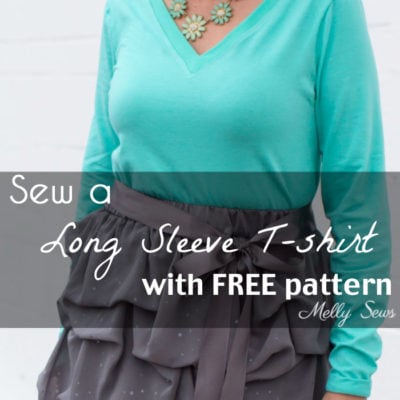 Sew a Long Sleeve T-shirt with Free Pattern