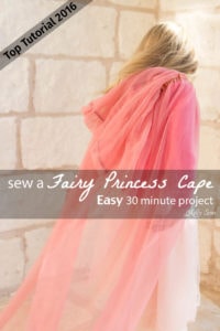 Top 5 Tutorial 2016 - Sew a Fairy Princess Cape from Melly Sews