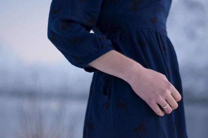 Auberley Dress by Blank Slate Patterns sewn by Sew Mariefleur