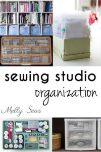 Sewing Studio Organization Tips and Tricks from Melly Sews