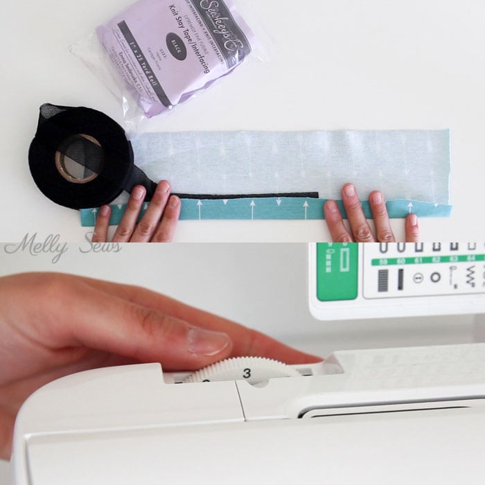 Tips for hemming knits - How to sew a knit hem - 5 different ways to sew a knit hem, 4 with a regular sewing machine - tutorial with video by Melly Sews