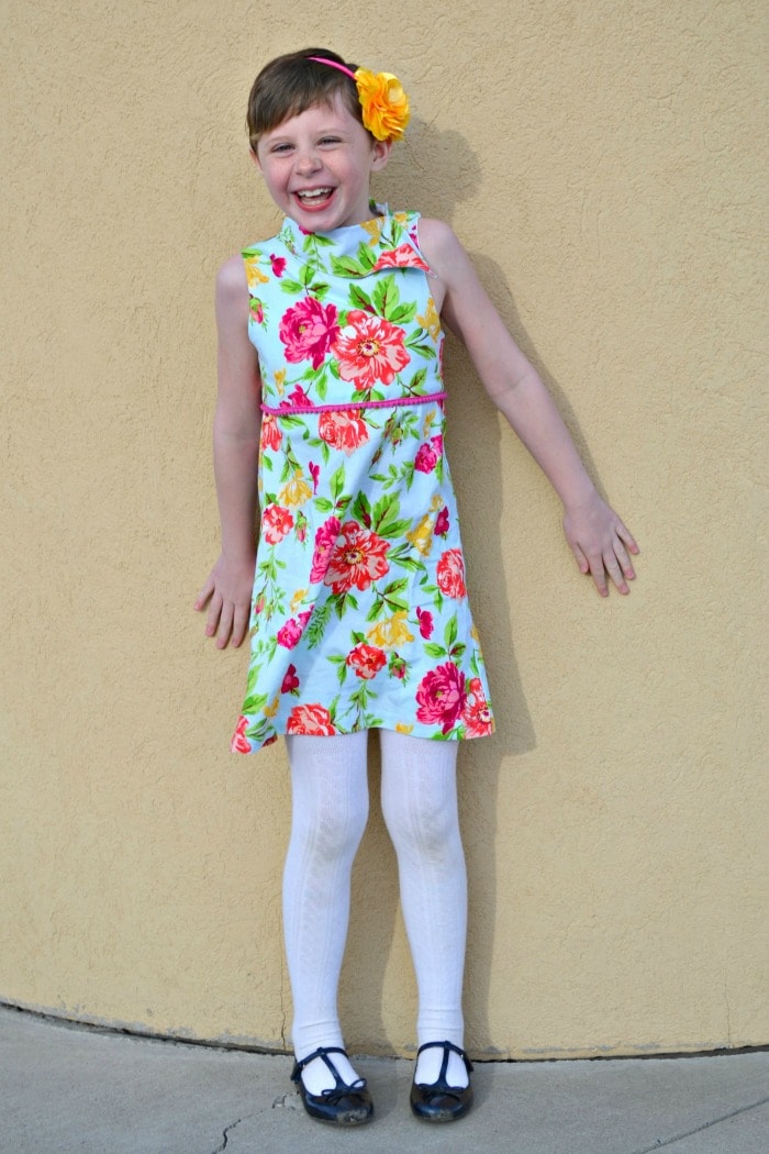 Fresh Bloom Frock sewing pattern from Blank Slate Patterns sewn by Paisley Roots