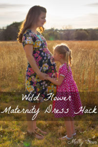 Wild Flower Dress by Blank Slate Patterns - Maternity Sewing Hack - Melly Sews