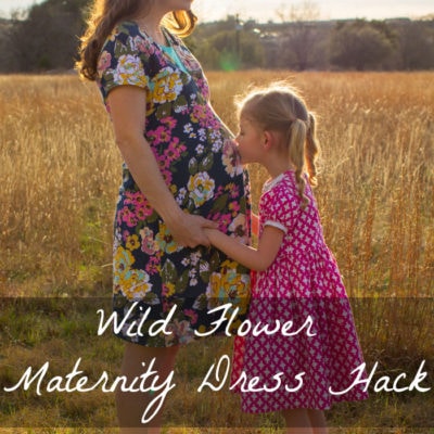 Wild Flower Top to Maternity Dress Hack