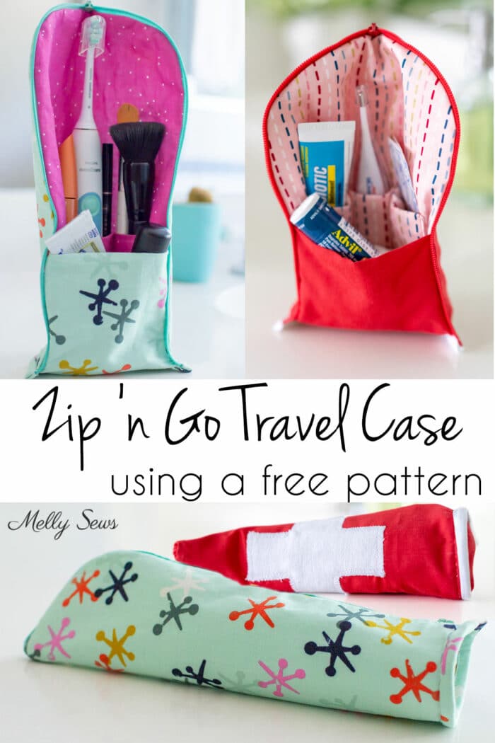 Zip 'n go travel case for toiletries or as a first aid kit