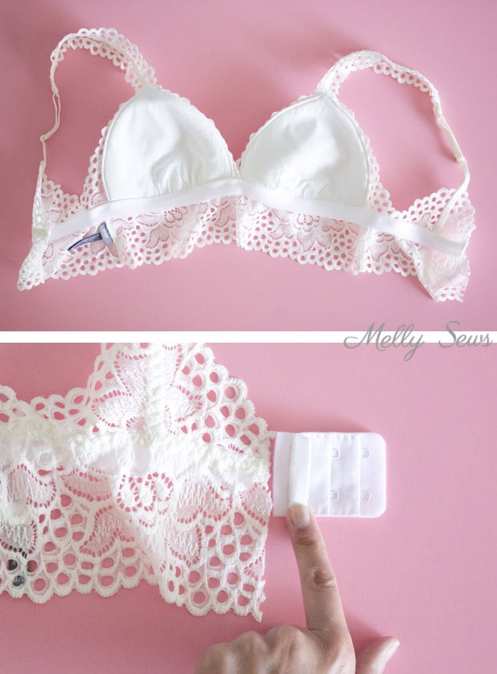 Step 2 - How to Make a Ready Made Bralette Fit Better - Bralettes for Larger Cup Sizes - Melly Sews