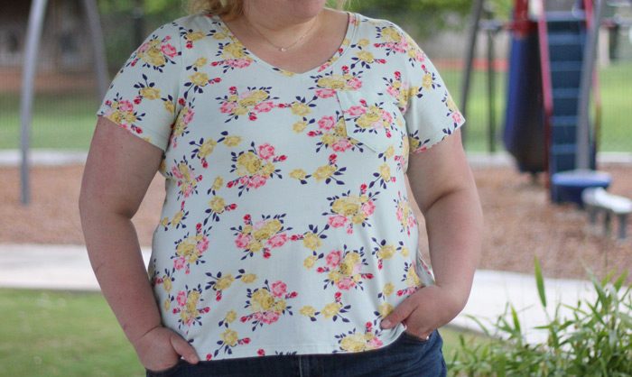 Austin Tee sewing pattern from Blank Slate Patterns sewn by moonthirty