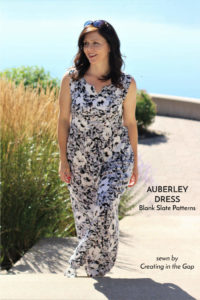 Auberley dress sewing pattern by Blank Slate Patterns sewn by Margo of Creating In The Gap