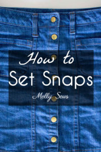 How to Set Snaps - Heavy Duty Snap Setting Instructions - Tutorial with Video from Melly Sews