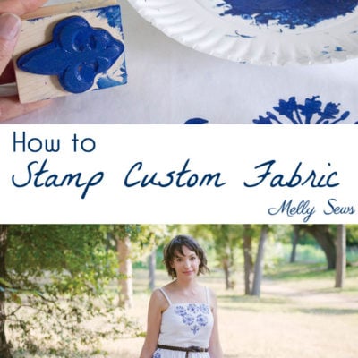 How to Make Custom Fabric – Stamp Fabric