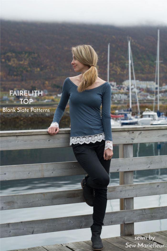 Fairelith Raglan Top sewing pattern from Blank Slate Patterns sewn by Sew Mariefleur