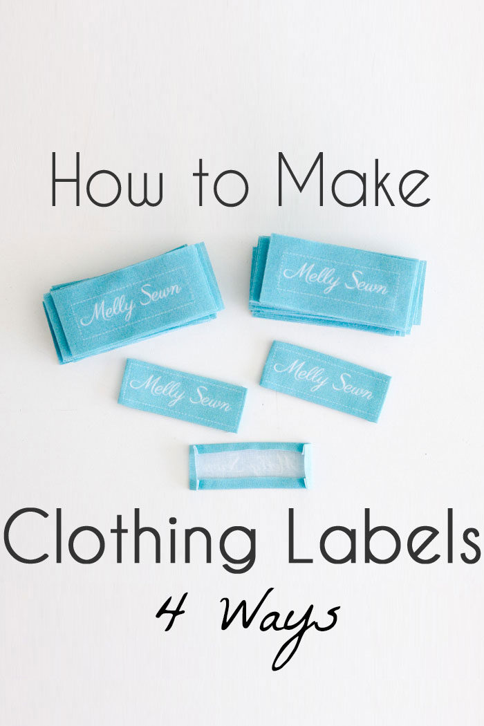 How to make DIY custom clothing labels - 4 ways to create clothes tags