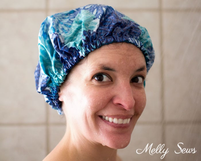 how to use a shower cap