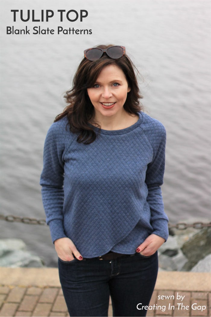 Tulip Top sewing pattern by Blank Slate Patterns sewn by Margo Bergman of Creating In The Gap