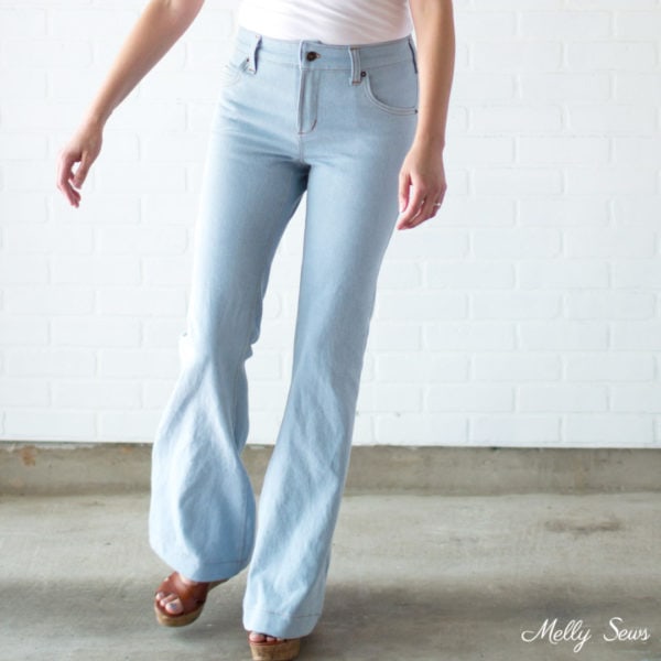 Sew Flared Jeans - Melly Sews