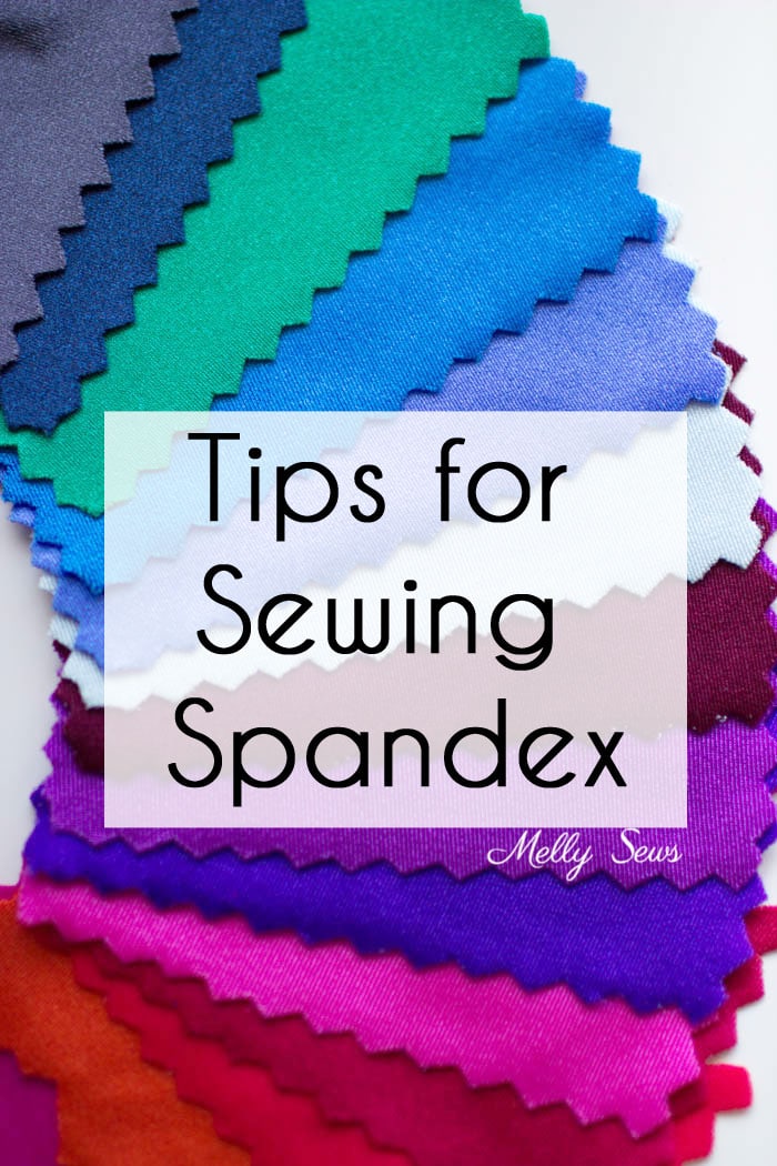Learn to sew spandex - sewing lycra or elastane tips and tricks - Melly Sews
