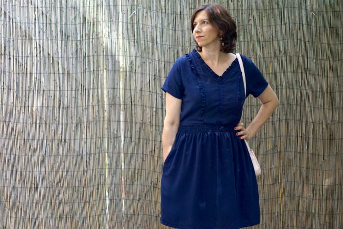 Auberley Dress sewing pattern by Blank Slate Patterns sewn by Frölein Tilia