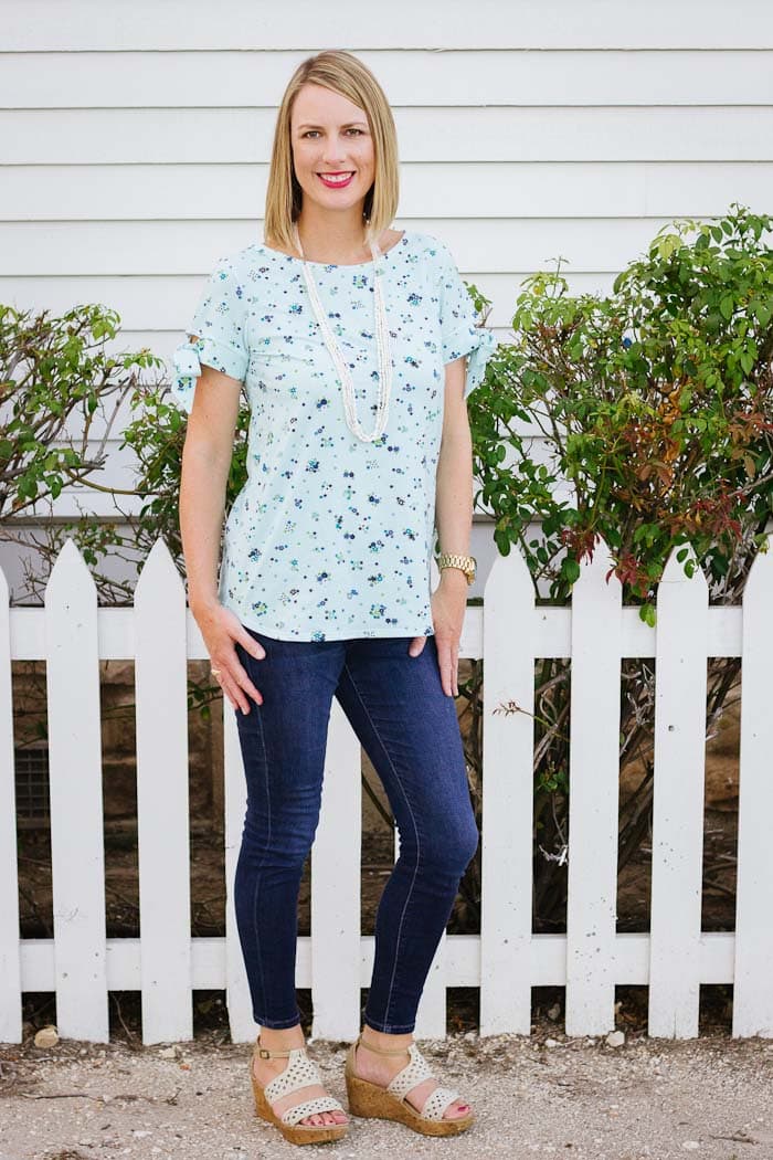 Shoreline Boatneck with Sweeter Than Cupcakes - Melly Sews