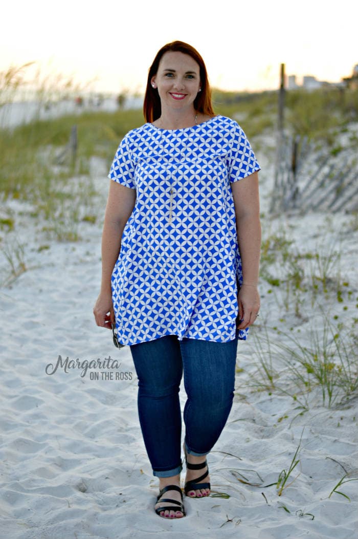 Shoreline Boatneck sewing pattern from Blank Slate Patterns sewn by Margarita on the Ross