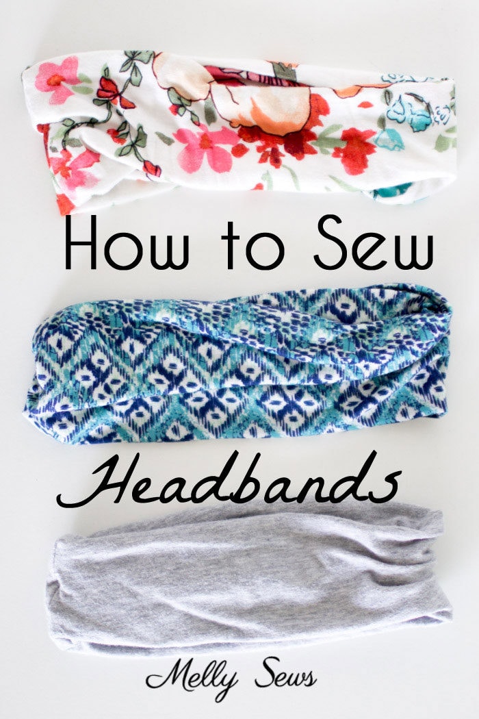 How to make a headband - sew workout hair bands with this easy tutorial - Melly Sews