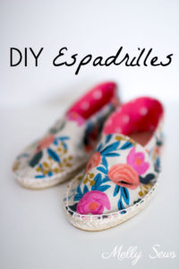 DIY Espadrilles - Make your own shoes - Melly Sews