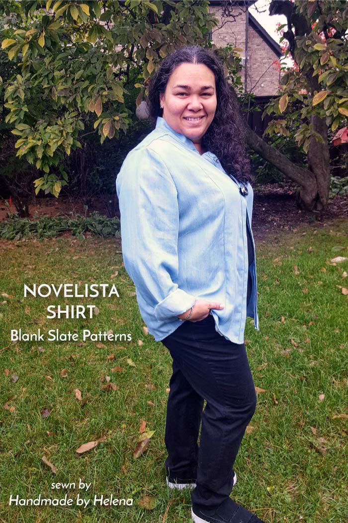Novelista Shirt sewing pattern from Blank Slate Patterns