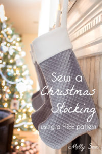 Beautiful Christmas stockings - DIY tutorial to make these with a free sewing pattern - Melly Sews