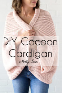DIY Cocoon Cardigan - Make a Blanket Sweater - Sew a Sweater - Melly Sews