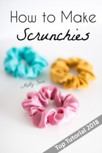 How to make scrunchies - DIY hair ties tutorial - Melly Sews