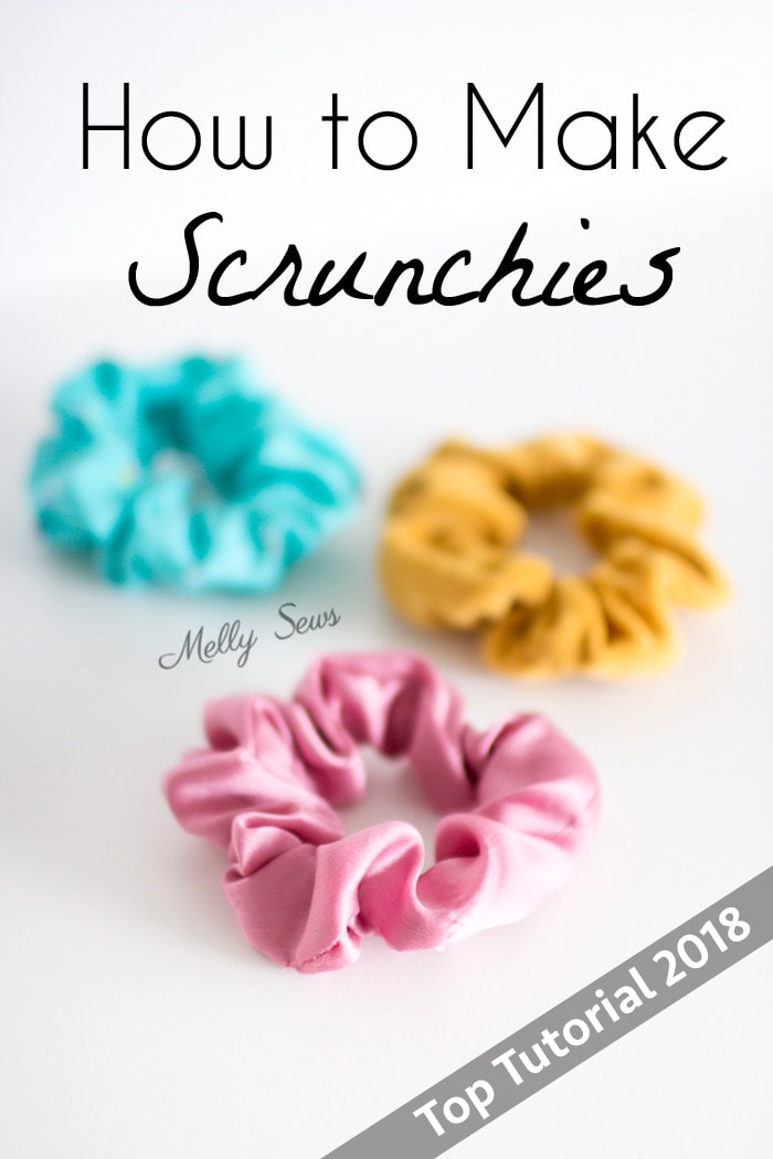 How to make scrunchies - DIY hair ties tutorial - Melly Sews