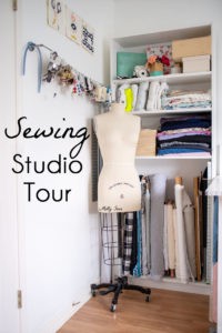 Tour my sewing studio - craft room ideas for organization - Melly Sews