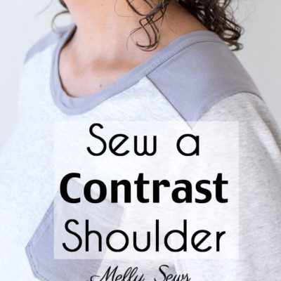 Contrast Shoulder Tutorial – T-shirt Hack