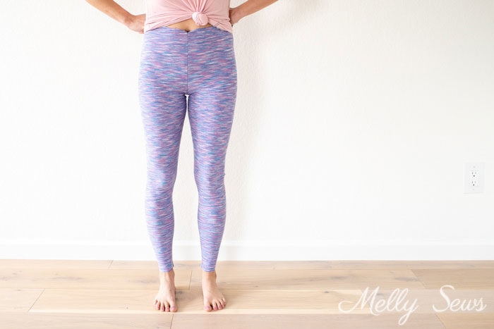 How to make leggings - Sew leggings - make your own leggings pattern with this DIY tutorial - Melly Sews
