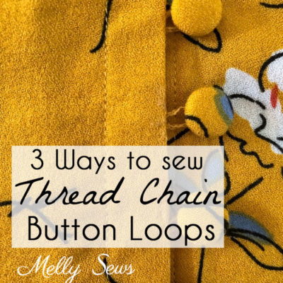 How to Sew Thread Chain Button Loops
