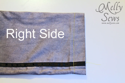 Step 1 - How to Sew a Blind Hem with your Sewing Machine - Melly Sews