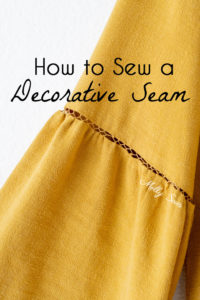 How to sew fagoting, a decorative stitch for clothing - hand sewing and machine sewing options - Melly Sews