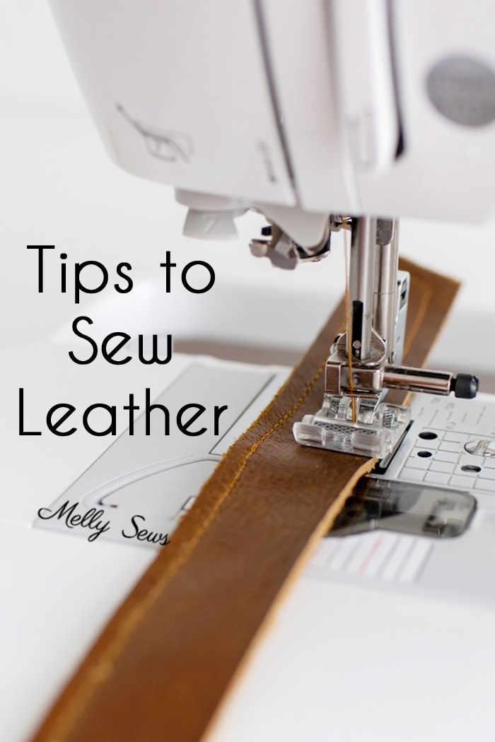 How to sew leather - tips and tricks for sewing leather - Melly Sews