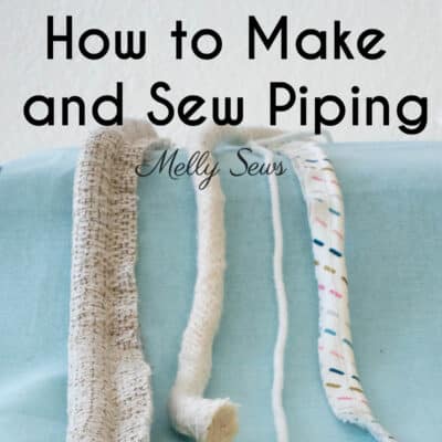 How to Sew Piping for Upholstery & Clothing – with Video