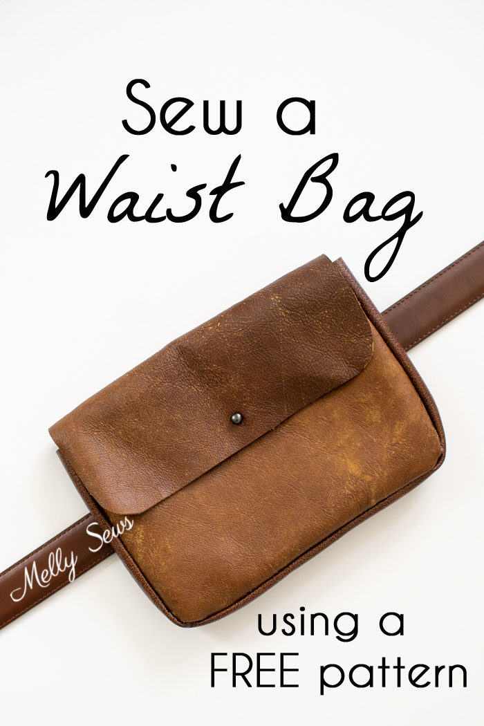 Sew a waist bag - DIY belt bag or fanny pack using a free pattern - Melly Sews