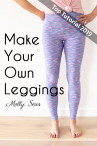 Sew leggings - make your own leggings pattern with this DIY tutorial - Melly Sews