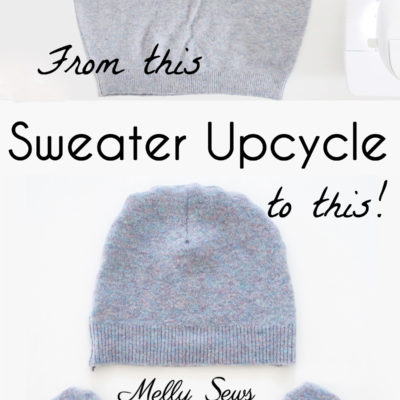 Thrift Flip – Sweater Upcycle to Beanie and Mittens